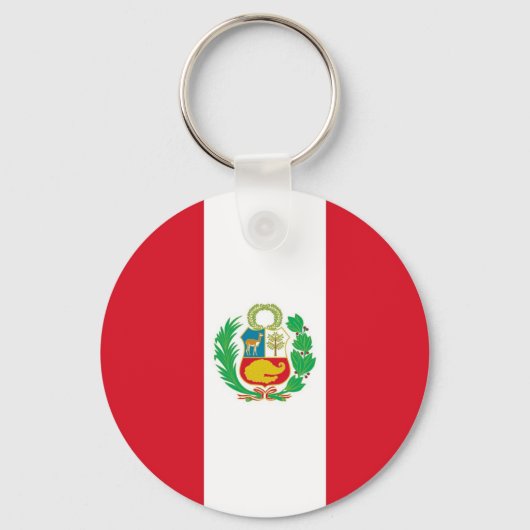 Sleutelhanger met vlag van Peru (Voorkant)