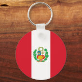 Sleutelhanger met vlag van Peru (Voorkant)