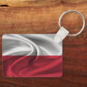Sleutelhanger met vlag van Polen (Voorkant)