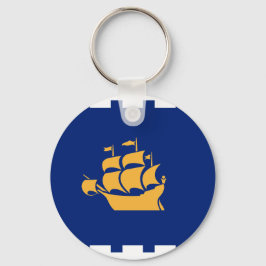 Sleutelhanger met vlag van Quebec City, Canada