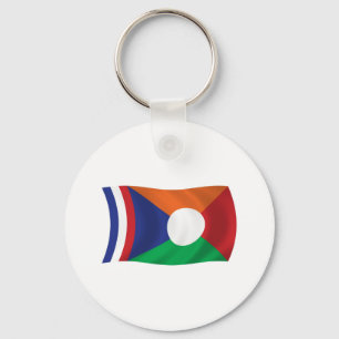 Sleutelhanger met vlag van Réunion