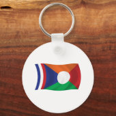 Sleutelhanger met vlag van Réunion (Voorkant)