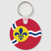Sleutelhanger met vlag van St. Louis, Missouri (Achterkant)