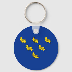 Sleutelhanger met vlag van Sussex