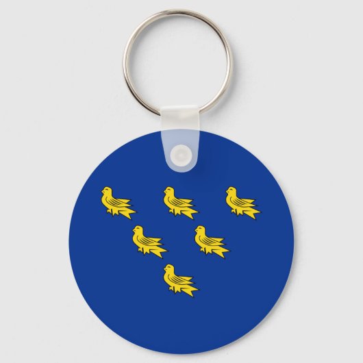 Sleutelhanger met vlag van Sussex (Voorkant)