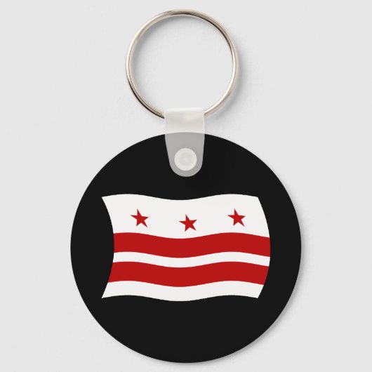 Sleutelhanger met vlag van Washington D.C. (Voorkant)