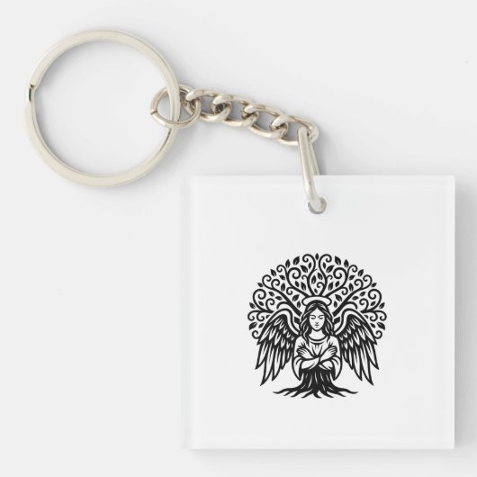 Sleutelhanger met vleugelboom (voorkant)