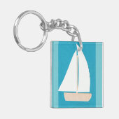 Sleutelhanger met zeilboot (Voorkant Links)