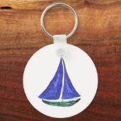 Sleutelhanger met zeilboot (Voorkant)