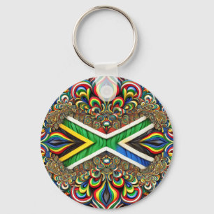 Sleutelhanger met Zuid-Afrikaanse kleuren Design