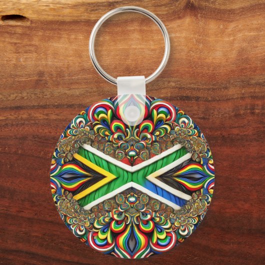 Sleutelhanger met Zuid-Afrikaanse kleuren Design (Achterkant)