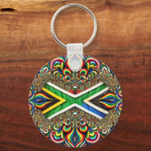 Sleutelhanger met Zuid-Afrikaanse kleuren Design (Voorkant)