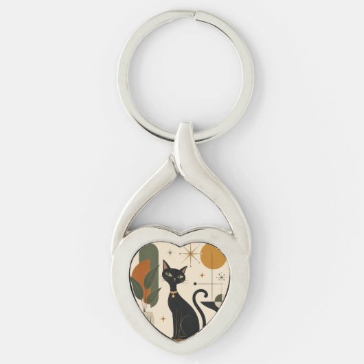 Sleutelhanger Midden-Jaren Kat (Voorkant)