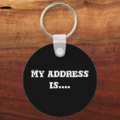 Sleutelhanger Mijn adres is.... (Voorkant)
