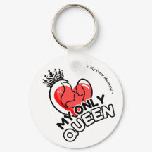 Sleutelhanger: Mijn enige koningin