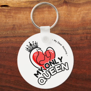 Sleutelhanger: Mijn enige koningin Sleutelhanger