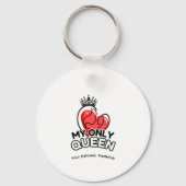 Sleutelhanger: Mijn enige koningin Sleutelhanger (Achterkant)