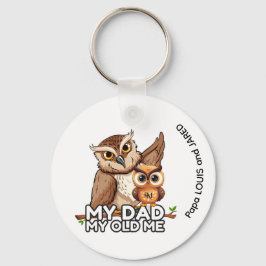 Sleutelhanger: Mijn vader Mijn oude ik (wit) Sleutelhanger