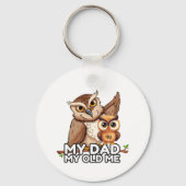 Sleutelhanger: Mijn vader Mijn oude ik (wit) Sleutelhanger (Achterkant)