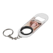 sleutelhanger mini flessenopener (Voorkant Gekanteld)