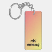 Sleutelhanger "mini mama" Voeg foto en naam van ki (Voorkant Links)