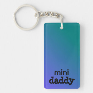 Sleutelhanger "mini papa" Voeg foto en naam van ki