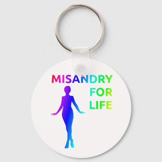 sleutelhanger "Misandry for Life" (Voorkant)