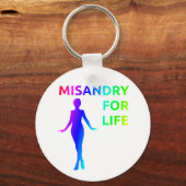sleutelhanger "Misandry for Life" (Voorkant)