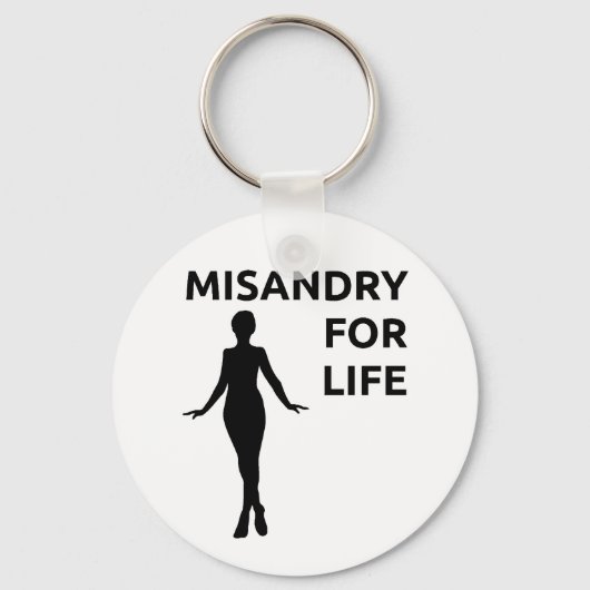 sleutelhanger "Misandry for Life" (Voorkant)