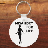 sleutelhanger "Misandry for Life" (Voorkant)