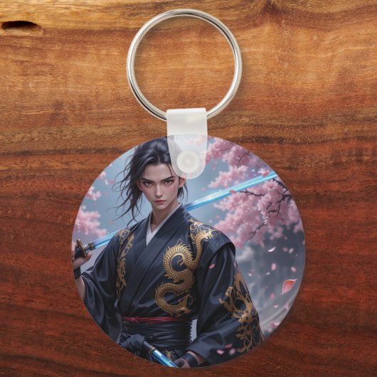 Sleutelhanger Modern niveau Anime krijger (Achterkant)