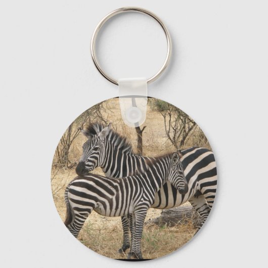 Sleutelhanger moeder en Baby Zebra (Voorkant)