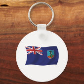 Sleutelhanger Montserrat Vlag (Voorkant)