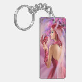 Sleutelhanger Mooie koningin en draak (Voorkant Links)