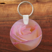 Sleutelhanger Mooie Roze Roos (Voorkant)