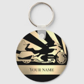 Sleutelhanger Motorfiets Fietsster Sepia (Voorkant)