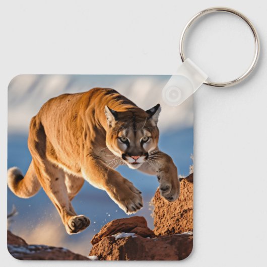 Sleutelhanger Mountain Lion (Achterkant)