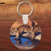 Sleutelhanger-Mountain Lion Cubs Sleutelhanger (Voorkant)