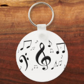 Sleutelhanger Muzieknoten samenvoegen (Voorkant)