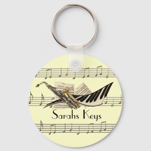 Sleutelhanger Muziekontwerp (Voorkant)