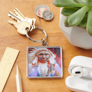 Sleutelhanger Native American Crazy Horse