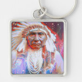 Sleutelhanger Native American Crazy Horse (Voorkant)