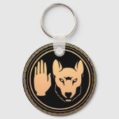 Sleutelhanger Native Wolf Art Metis Gifts (Voorkant)