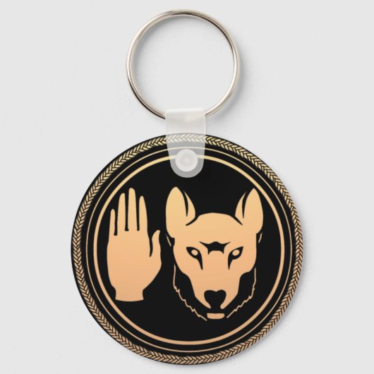 Sleutelhanger Native Wolf Art Metis Gifts (Voorkant)