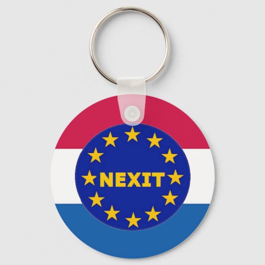 Sleutelhanger Nederland Vlag EU Nexit (Voorkant)