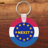 Sleutelhanger Nederland Vlag EU Nexit (Voorkant)