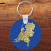 Sleutelhanger Nederlandse kaart (Voorkant)