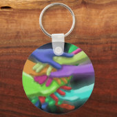 SLEUTELHANGER NEON FRIENDS GROUP STACKED TEAM HAND (Voorkant)