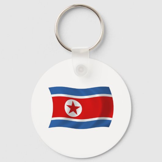 Sleutelhanger Noord-Korea Vlag (Voorkant)