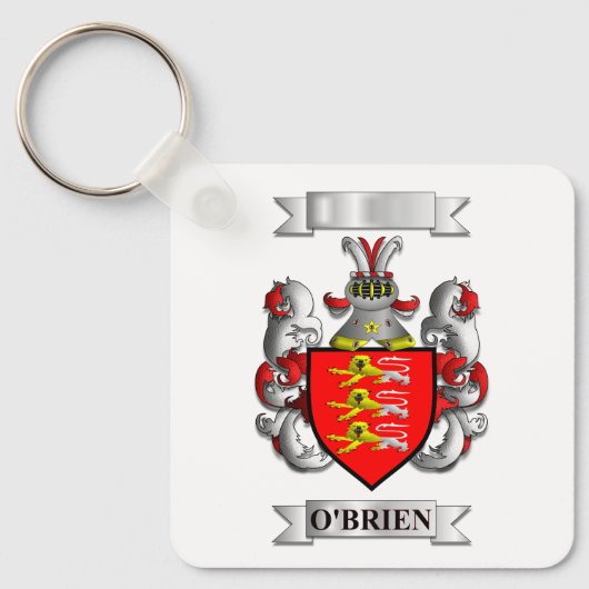 Sleutelhanger O'Brien Achternaam En Schild (Voorkant)